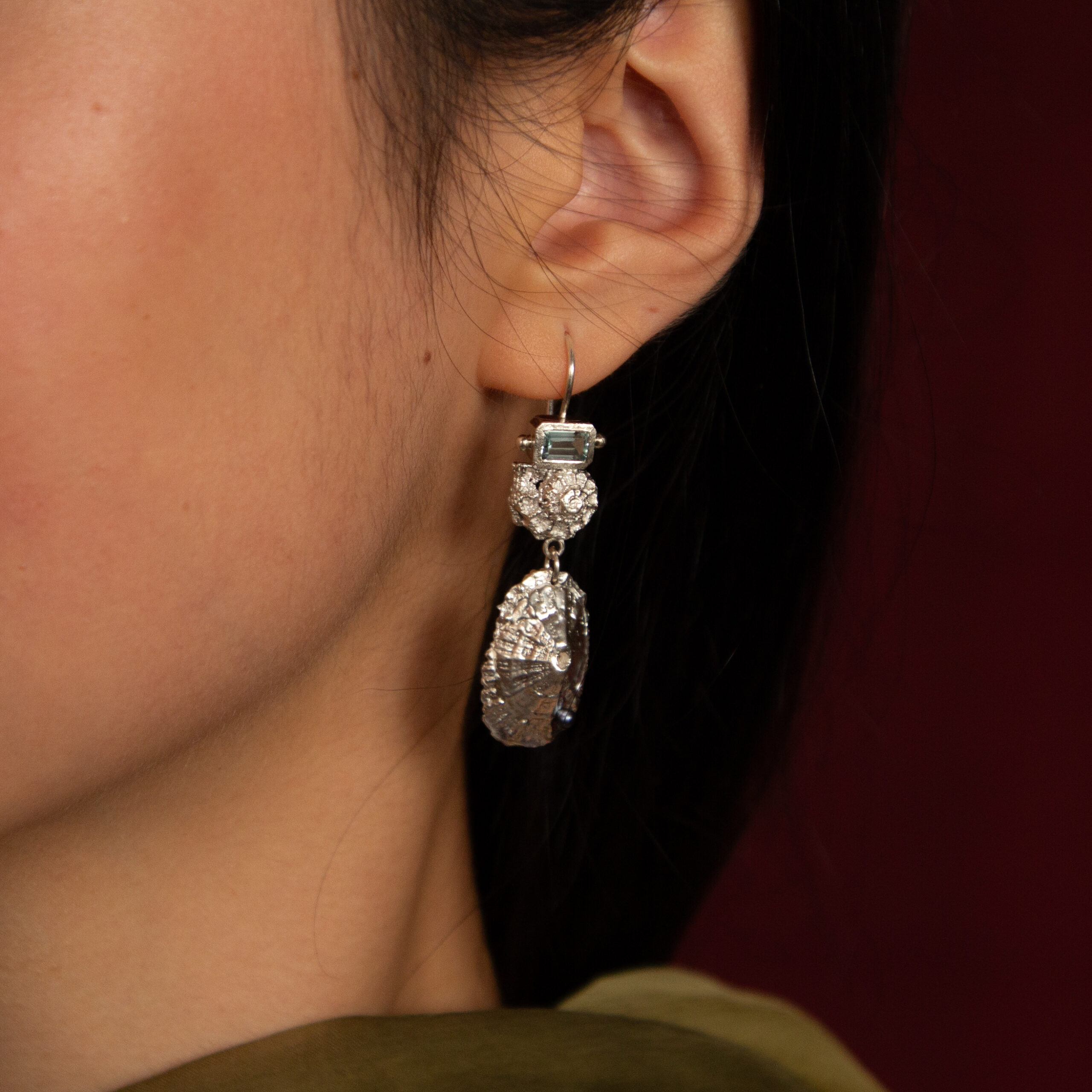 Silver Shell Earrings