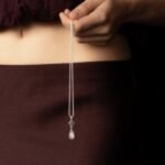 Fiora necklace with moonstone drop