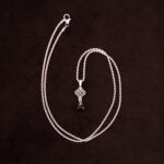 Fiora necklace with smokey quartz bead