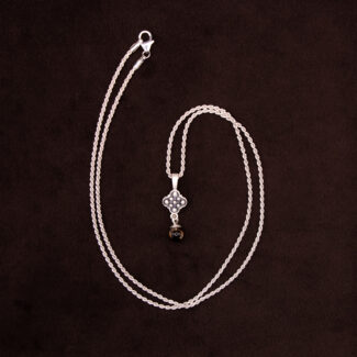 Fiora necklace with smokey quartz bead